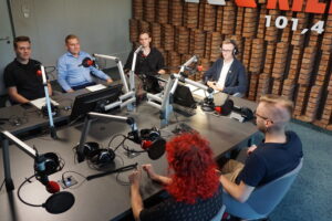 27.06.2023. Radio Kielce. Polityczne Studio Młodych. / Fot. Dionizy Krawczyński - Radio Kielce.