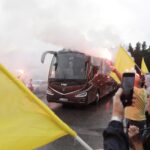 14.06.2023. Kielce. Pożegnanie piłkarzy ręcznych Barlinka Industrii, którzy wyruszyli w drogę na Final Four Ligi Mistrzów do Kolonii / Fot. Jarosław Kubalski - Radio Kielce