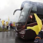 14.06.2023. Kielce. Pożegnanie piłkarzy ręcznych Barlinka Industrii, którzy wyruszyli w drogę na Final Four Ligi Mistrzów do Kolonii / Fot. Jarosław Kubalski - Radio Kielce