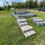 Co się dzieje wokół synagogi? - Radio Kielce 29.06.2023. Kielce. Przygotowania do rewitalizacji pasa między jezdniami na al. IX Wieków Kielc / Fot. Wiktor Taszłow - Radio Kielce