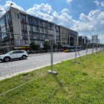 Co się dzieje wokół synagogi? - Radio Kielce 29.06.2023. Kielce. Przygotowania do rewitalizacji pasa między jezdniami na al. IX Wieków Kielc / Fot. Wiktor Taszłow - Radio Kielce