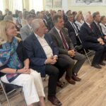 07.06.2023. Opatów. Powiatowe Forum Samorządowe. Na zdjęciu (od lewej): Małgorzata Pruś - kierownik biura posła Krzysztofa Lipca, poseł Krzysztof Lipiec, Jacek Toś - dyrektor oddziału regionalnego Krajowego Ośrodka Wsparcia Rolnictwa w Kielcach / Fot. Grażyna Szlęzak - Radio Kielce