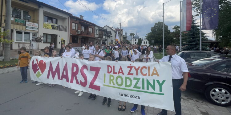 Wyszli na ulice, by promować rodzinne wartości