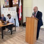 26.06.2023. Opatów. Sesja absolutoryjna Rady Powiatu Opatowskiego. Na zdjęciu: Tomasz Staniek - starosta opatowski / Fot. Grażyna Szlęzak – Radio Kielce