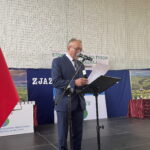 24.06.2023. Wąchock. XXVIII Zjazd Sołtysów Ziemi Kieleckiej. Na zdjęciu Kazimierz Łebek - prezes związku sołtysów ziemi kieleckiej. / Fot. Anna Głąb - Radio Kielce.