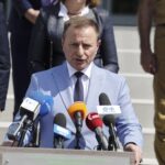 19.06.2023. Kielce. Przekazanie wsparcia dla strażaków-ochotników z województwa świętokrzyskiego. Na zdjęciu: Ryszard Gliwiński - prezes Wojewódzkiego funduszu Ochrony Środowiska i Gospodarki Wodnej w Kielcach / Fot. Jarosław Kubalski - Radio Kielce