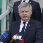 19.06.2023. Kielce. Przekazanie wsparcia dla strażaków-ochotników z województwa świętokrzyskiego. Na zdjęciu: Jarosław Rusiecki - senator PiS / Fot. Jarosław Kubalski - Radio Kielce