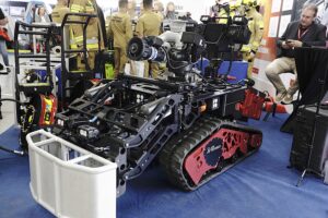 Roboty, które gasiły Notre Dame w Targach Kielce