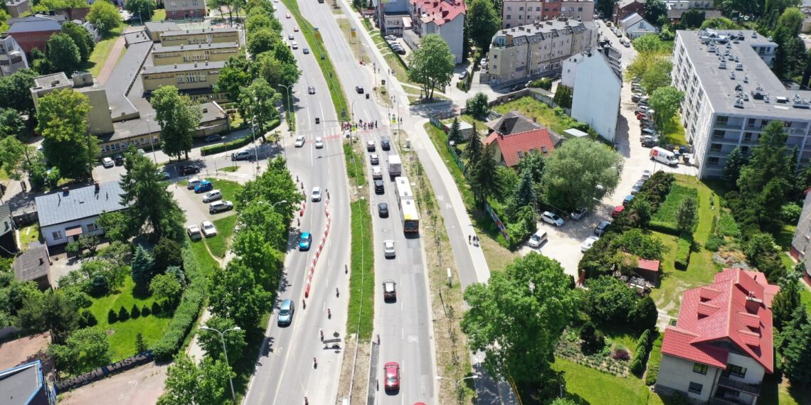 01.06.2023. Kielce. Przebudowa skrzyżowania Alei Solidarności i Alei Tysiąclecia Państwa Polskiego / Fot. Jarosław Kubalski – Radio Kielce