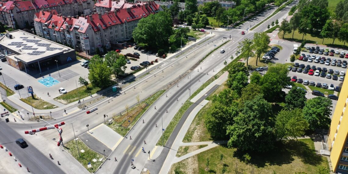 01.06.2023. Kielce. Przebudowa skrzyżowania Alei Solidarności i Alei Tysiąclecia Państwa Polskiego / Fot. Jarosław Kubalski – Radio Kielce