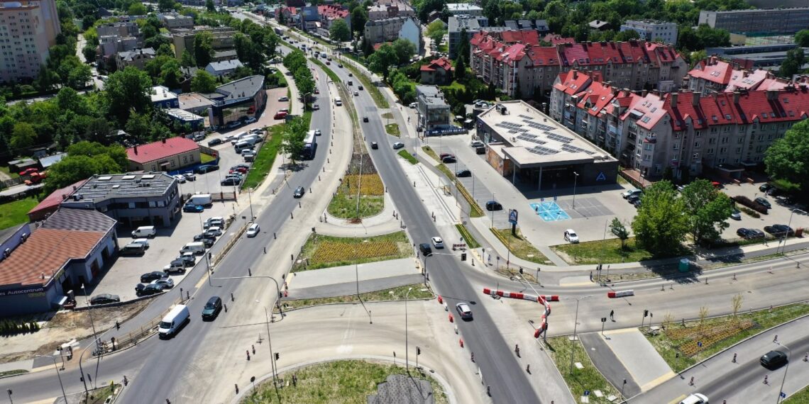 01.06.2023. Kielce. Przebudowa skrzyżowania Alei Solidarności i Alei Tysiąclecia Państwa Polskiego / Fot. Jarosław Kubalski – Radio Kielce