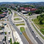 Kielce. Skrzyżowanie Alei Solidarności i Alei Tysiąclecia Państwa Polskiego