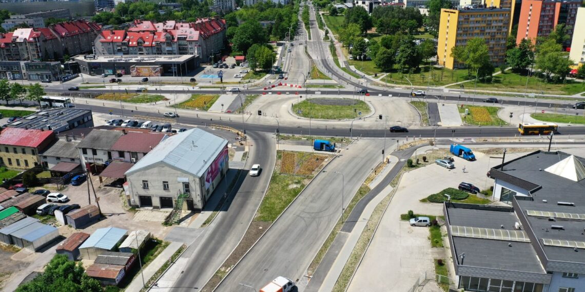 01.06.2023. Kielce. Przebudowa skrzyżowania Alei Solidarności i Alei Tysiąclecia Państwa Polskiego / Fot. Jarosław Kubalski – Radio Kielce