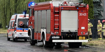 Auto w rzece. Strażacy w akcji