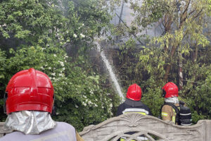 18.06.2023. Kielce. Pożar przy ul. Skrzetlewskiej