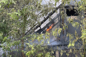 18.06.2023. Kielce. Pożar przy ul. Skrzetlewskiej