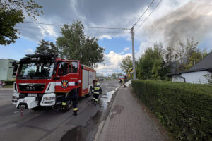 18.06.2023. Kielce. Pożar przy ul. Skrzetlewskiej