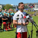 03.06.2023. Busko-Zdrój. Otwarcie kompleksu sportowego po przebudowie. Na zdjęciu: Kamil Botniczuk - minister sportu i turystyki / Fot. Marta Gajda-Kruk - Radio Kielce