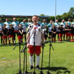 03.06.2023. Busko-Zdrój. Otwarcie kompleksu sportowego po przebudowie. Na zdjęciu (na pierwszym planie): poseł Michał Cieślak / Fot. Marta Gajda-Kruk - Radio Kielce