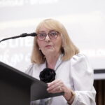 14.06.2023 Kielce. Gala konkursu literackiego „Tak widzę świat, tak go czuję. #dobresłowa”. Przewodnicząca kapituły Irena Nyczaj / Fot. Jarosław Kubalski - Radio Kielce