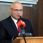 07.06.2023. Opatów. Powiatowe Forum Samorządowe. Na zdjęciu: Tomasz Staniek - starosta opatowski / Fot. Starostwo Powiatowe w Opatowie