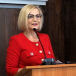 07.06.2023. Opatów. Powiatowe Forum Samorządowe. Na zdjęciu: Renata Janik - wicemarszałek województwa / Fot. Starostwo Powiatowe w Opatowie