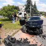 12.06.2023. Suchedniów. Kolizja / Fot. KP PSP Skarżysko-Kamienna