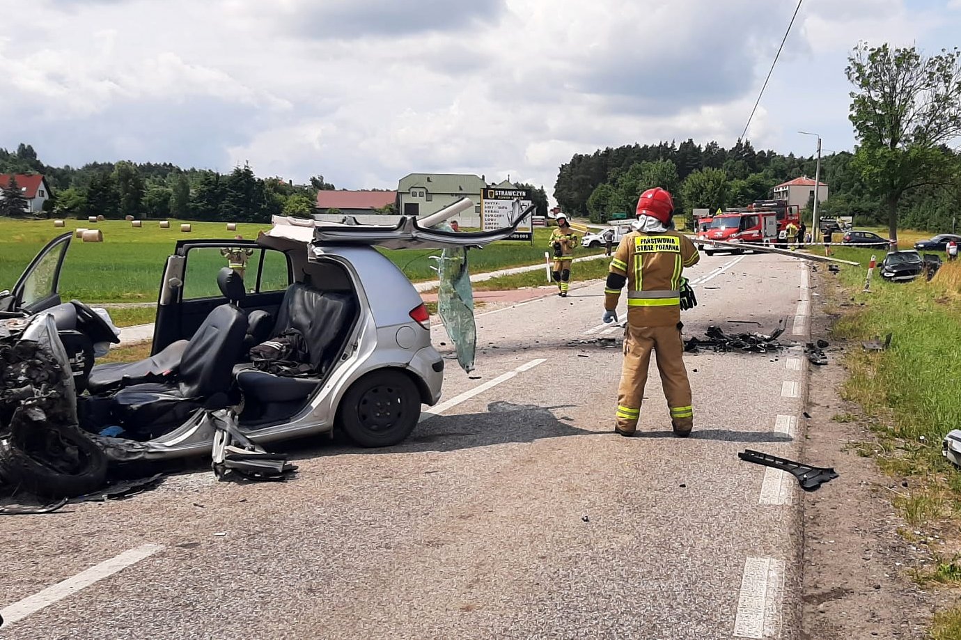 27.06.2023. Chełmce. Wypadek / Fot. KMP Kielce