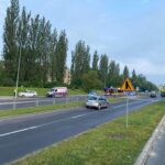 22.06.2023. Kielce. Ulica Grunwaldzka. Zderzenie dwóch aut / Fot. Mirosław Miller