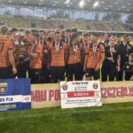 14.06.2023. Kielce. Suzuki Arena. Finał Pucharu Polski na szczeblu okręgu: KSZO 1929 Ostrowiec Świętokrzyski - Star Starachowice. Na zdjęciu: zespół KSZO 1929 Ostrowiec Świętokrzyski / Fot. Sebastian Kalwat - Radio Kielce