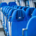 Przedział pasażerski zmodernizowanego elektrycznego zespołu trakcyjnego ED-74 zaprezentowanego podczas konferencji prasowej na terenie zakładu PESA w Mińsku Mazowieckim / Fot. PAP - Marcin Obara