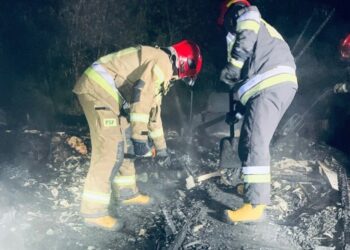 Pożar altany działkowej. Strażacy znaleźli trzy zwęglone ciała