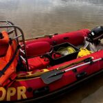 31.07.2023. Starachowice. Poszukiwania wagonika w zalewie Piachy / Fot. Patryk Wójcik - Radio Kielce