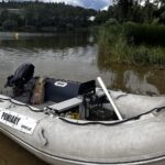 31.07.2023. Starachowice. Poszukiwania wagonika w zalewie Piachy / Fot. Patryk Wójcik - Radio Kielce