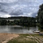 31.07.2023. Starachowice. Poszukiwania wagonika w zalewie Piachy / Fot. Patryk Wójcik - Radio Kielce