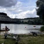 31.07.2023. Starachowice. Poszukiwania wagonika w zalewie Piachy / Fot. Patryk Wójcik - Radio Kielce