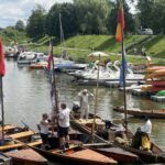 29.07.2023. Sandomierz. Wodniacy płyną łodziami do Warszawy, aby oddać cześć powstańcom / Fot. Grażyna Szlęzak - Radio Kielce