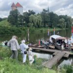 29.07.2023. Sandomierz. Wodniacy płyną łodziami do Warszawy, aby oddać cześć powstańcom / Fot. Grażyna Szlęzak - Radio Kielce