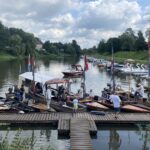 29.07.2023. Sandomierz. Wodniacy płyną łodziami do Warszawy, aby oddać cześć powstańcom / Fot. Grażyna Szlęzak - Radio Kielce