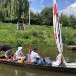 29.07.2023. Sandomierz. Wodniacy płyną łodziami do Warszawy, aby oddać cześć powstańcom / Fot. Grażyna Szlęzak - Radio Kielce