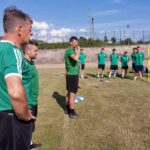 Trening Staru Starachowice. W środku trener Tadeusz Krawiec / Fot. Star Starachowice - Facebook