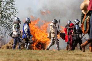 15.07.2023. Pole Bitwy pod Grunwaldem. 25. inscenizacja bitwy pod Grunwaldem / Fot. P. Getka - Radio Olsztyn