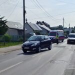 04.07.2023. Kielce. Ulica Piekoszowska. Wypadek / Fot. Marcin Marszałek - Radio Kielce
