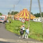 29.07.2023. Stopnica. Wypadek podczas pokazów cyrkowych / Fot. straż pożarna