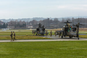 Na zdjęciu AH 64 Apache. / Fot. Wiktor Taszłow - Radio Kielce