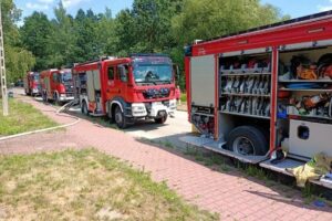 15.07.2023. Skarżysko-Kamienna. Pożar drewnianego domu / źródło: straż pożarna