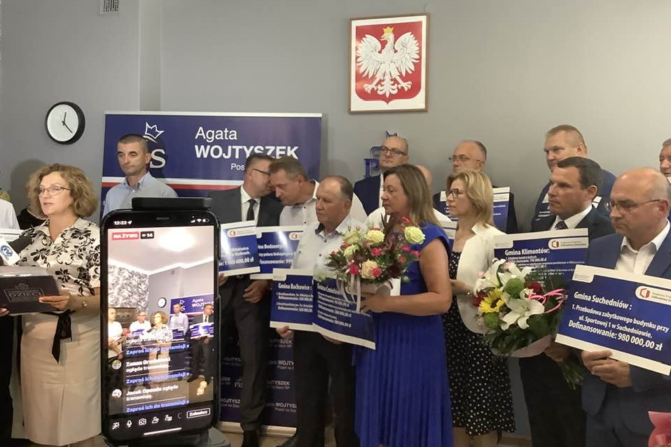 14.07.2023. Starachowice. Konferencja poseł Agaty Wojtyszek. / Fot. Agata Wojtyszek - Facebook.