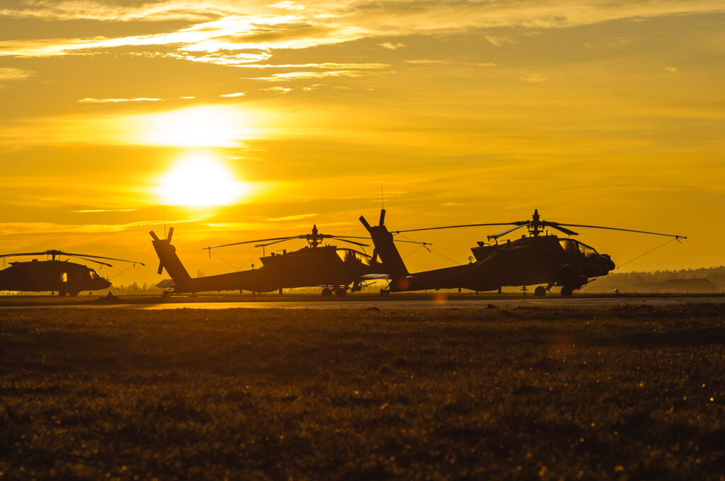 Na zdjęciu AH 64 Apache. / Fot. Wiktor Taszłow - Radio Kielce