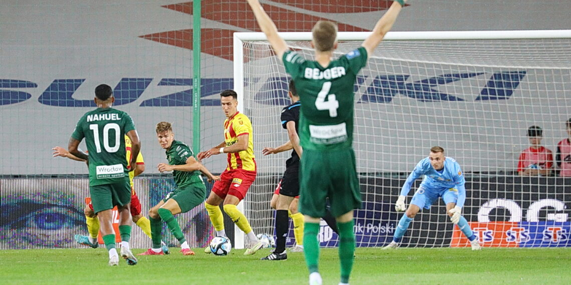 24.07.2023. Kielce. Mecz Korona Kielce - Śląsk Wrocław. / Fot. Wiktor Taszłow - Radio Kielce