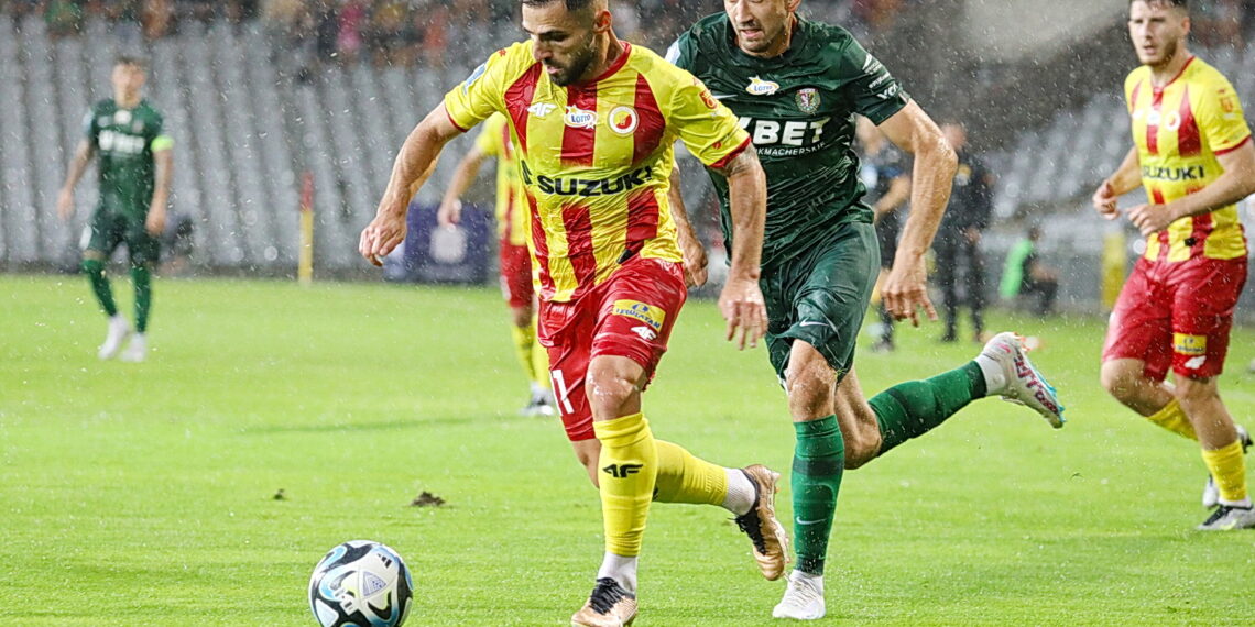 24.07.2023. Kielce. Mecz Korona Kielce - Śląsk Wrocław. / Fot. Wiktor Taszłow - Radio Kielce